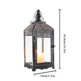 Nordic Wrought Iron 
Nordic Wrought Iron Candle Holder (Lantern Style)