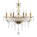 Ridgeyard Modern Luxurious Crystal Chandelier (6 Lights)