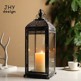 Nordic Wrought Iron 
Nordic Wrought Iron Candle Holder (Lantern Style)
