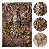 Embossed Leather Journal Writing Notebook 3D Phoenix Pattern Hardcover