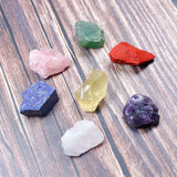 7 Chakra Healing Crystal Stones Set Rough Natural Gemstone W/Pouch