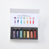 7 Chakra Healing Quartz Crystal Hexagonal Stone Set W/Gift Box