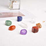 7 Chakra Healing Crystals - Polished Tumbled Stones Set W/Pouch