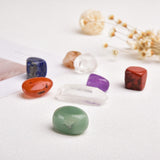 7 Chakra Healing Crystals - Polished Tumbled Stones Set W/Pouch