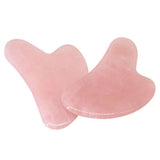 Natural Pink Rose Quartz Crystal Guasha Massager