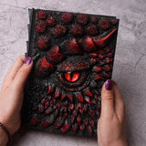 Vintage 3D Dragon Eye Embossed Resin Cover Journal