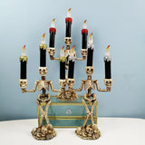 Halloween LED Lighted Skeleton Candlestick