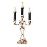 Halloween LED Lighted Skeleton Candlestick