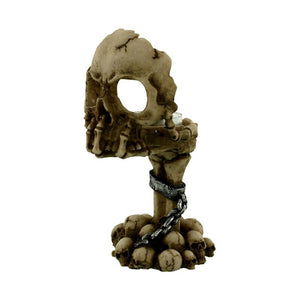 Halloween Resin Skull Candle Holder