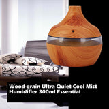 Wood Grain with LED lights Essential Oil Diffuser