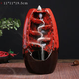 Ceramic Back flow Waterfall Incense Burner