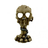 Halloween Resin Skull Candle Holder