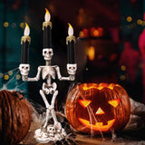 Halloween LED Lighted Skeleton Candlestick