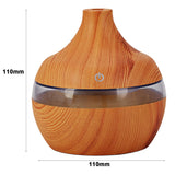 Wood Grain with LED lights Essential Oil Diffuser