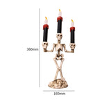 Halloween LED Lighted Skeleton Candlestick