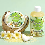 Premium Natural Coconut Oil Shea Butter Spa Gift Basket with Reed Diffuser and Scented Candle