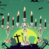 Halloween LED Lighted Skeleton Candlestick