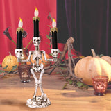 Halloween LED Lighted Skeleton Candlestick