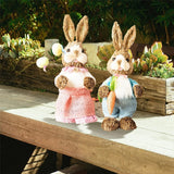 Easter Handmade Straw Rabbits