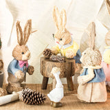 Easter Handmade Straw Rabbits