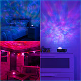 Enbrighten Tabletop Galaxy Projector Night Light with Soothing Sounds