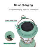 Outdoor LED Solar Kerosene Style Lantern