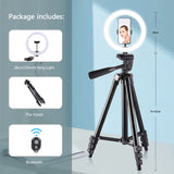 Led Selfie Photo Ring Light, Remote Control, With Tripod Stand Holder