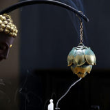 Slow Smoke Lotus Shape Hanging Ball Incense Burner