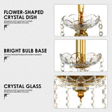 Ridgeyard Modern Luxurious Crystal Chandelier (6 Lights)