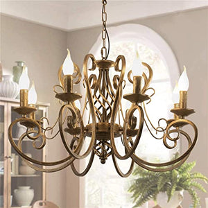 Vintage Wrought Iron Chandelier