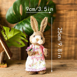 Easter Handmade Straw Rabbits