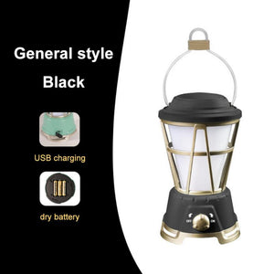 Outdoor LED Solar Kerosene Style Lantern