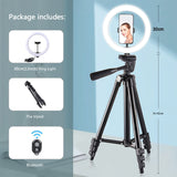 Led Selfie Photo Ring Light, Remote Control, With Tripod Stand Holder