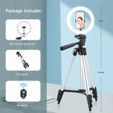 Led Selfie Photo Ring Light, Remote Control, With Tripod Stand Holder