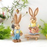 Easter Handmade Straw Rabbits