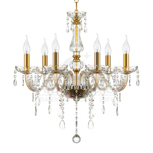 Ridgeyard Modern Luxurious Crystal Chandelier (6 Lights)