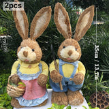 Easter Handmade Straw Rabbits