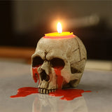 Halloween Skull Candle Holder